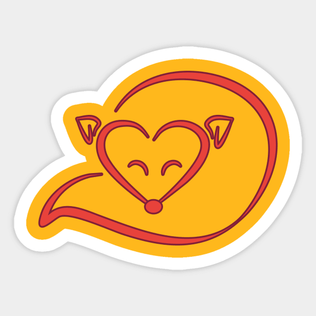 Valentine's Day3 FOX Sticker by eRDe
